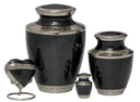 Mother of Pearl Black Miniature Urn